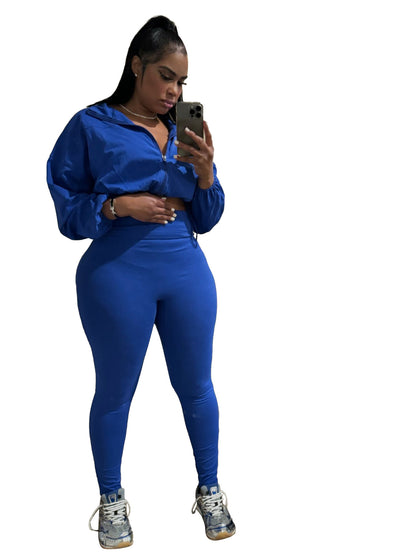 European And American-style Sexy Drawstring Waist Cinching Midriff-baring Tight Pants Two-piece Set