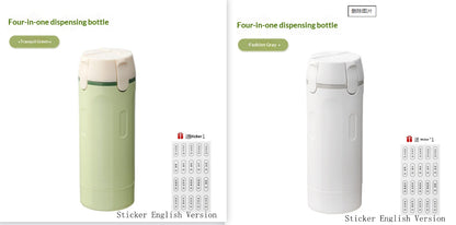 4 In 1 Travel Dispenser Portable Travel Bottles Leak Proof Leakproof Travel Container For Perfume Shampoo Conditioner Lotion